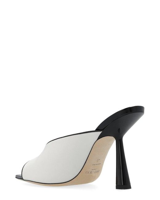 Jimmy Choo Natural Mary Anne Heeled Mules