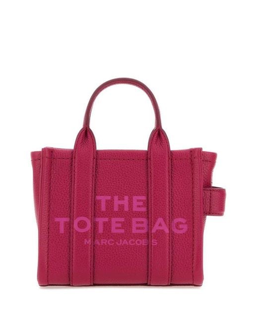 Marc Jacobs Pink The Leather Small Tote Bag