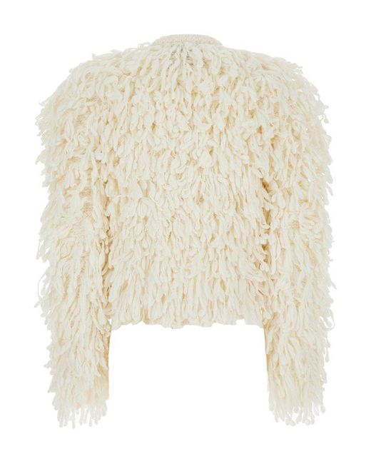 Twinset Natural Elizabeth Bouclé Knit Jacket