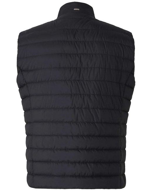 【関税＆送料込み】Herno Black Sleeveless Vest With Conceal Herno Women's Serena Vest | $595.00 | Saint Bernard