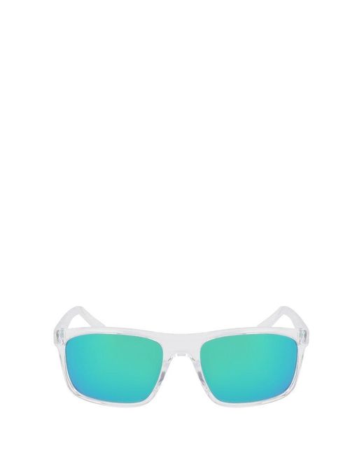 Nike Green Rectangular Frame Sunglasses