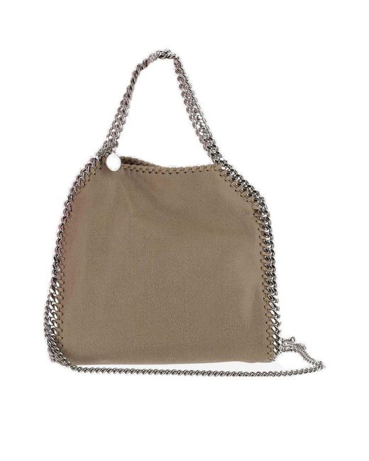 Stella McCartney Brown Falabella Mini Top Handle Bag