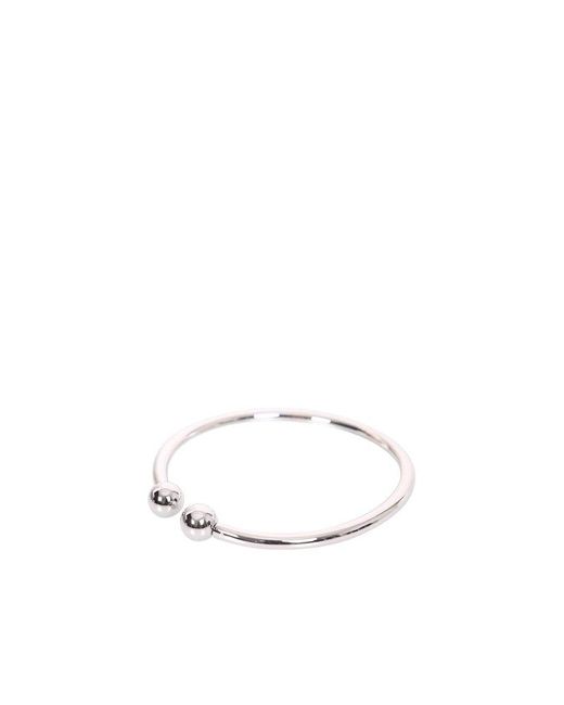 MM6 by Maison Martin Margiela Ball Detail Choker in Metallic