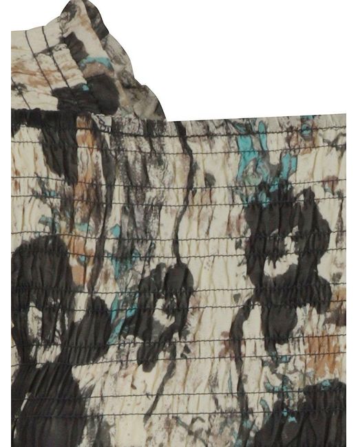 GANNI ♥ Printed Pleats Smock Midi Straps Dress/追跡付 Afterglow Printed Pleats Smock Midi Straps Dress | GANNI