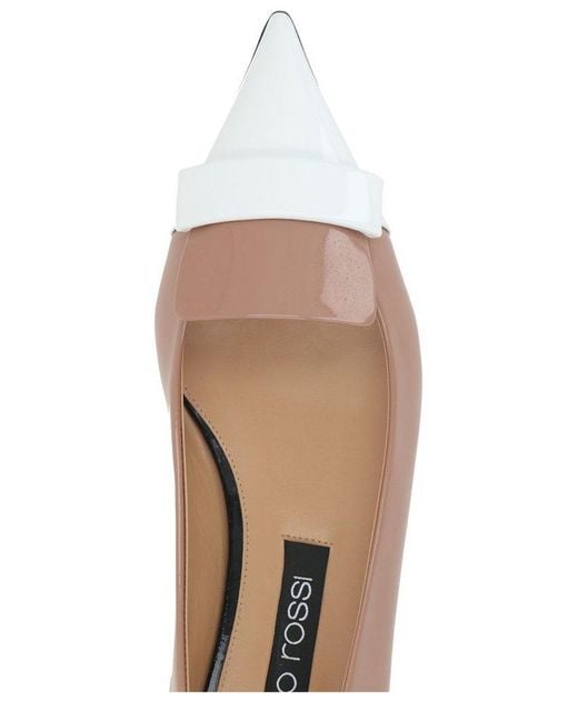 Sergio Rossi Brown Sr1 Pointed Toe Ballerina Shoes