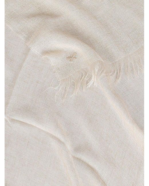 Weekend by Maxmara Natural Butterfly Embroidered Shawl