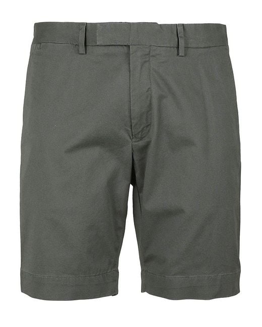 Polo Ralph Lauren Gray Fitted Chino Shorts for men