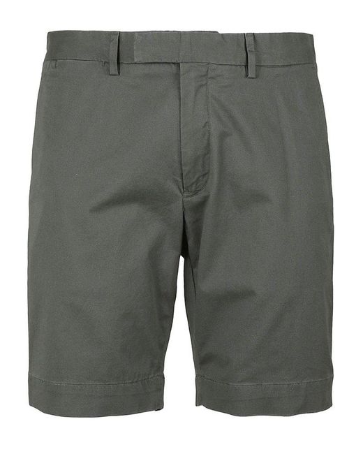 Polo Ralph Lauren Gray Fitted Chino Shorts for men