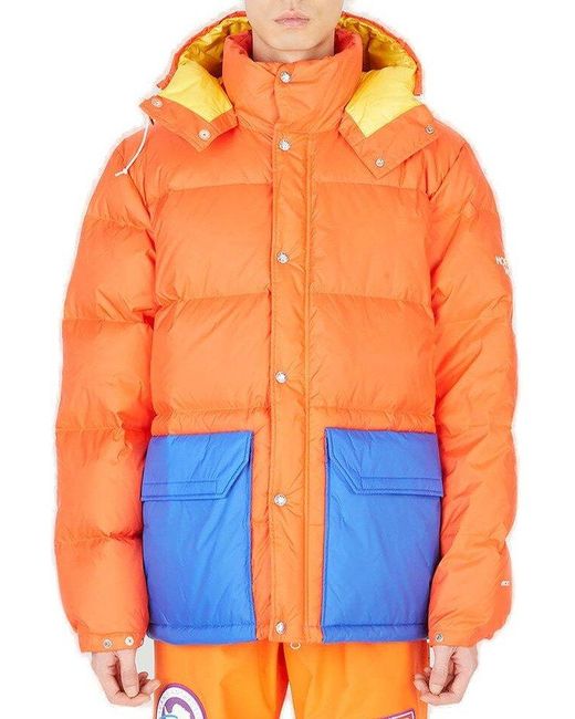 The North Face Orange Sierra Colour Blocked Parka for men