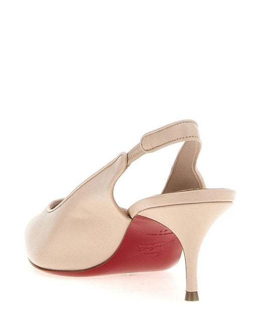 Christian Louboutin Natural Sporty Kate Sling Pumps