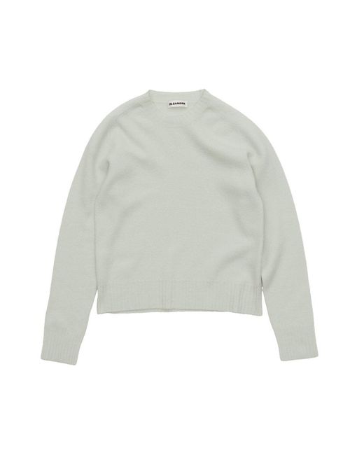 Jil Sander Gray Crewneck Knitted Jumper