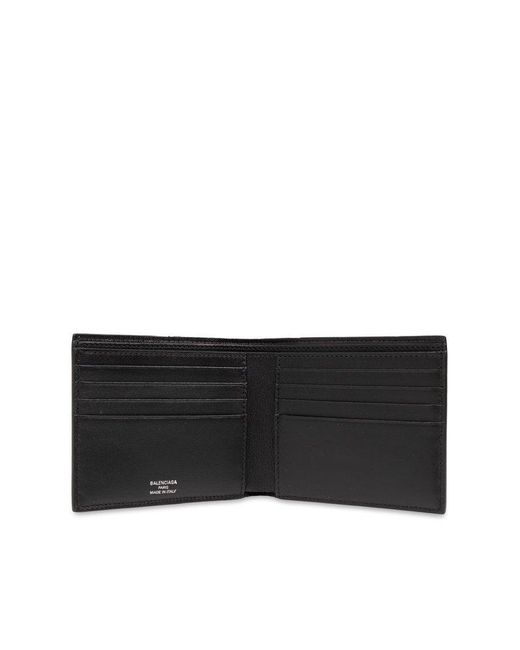 Balenciaga Black Duty Free Square Folded Wallet for men