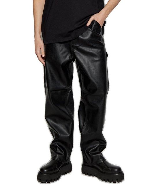 Carhartt Black Single Knee Leather Pants for men