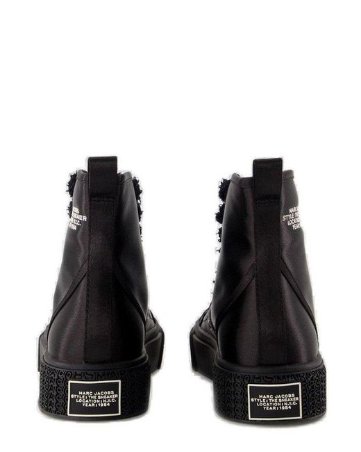 Marc Jacobs Black The High Top Satin Sneakers