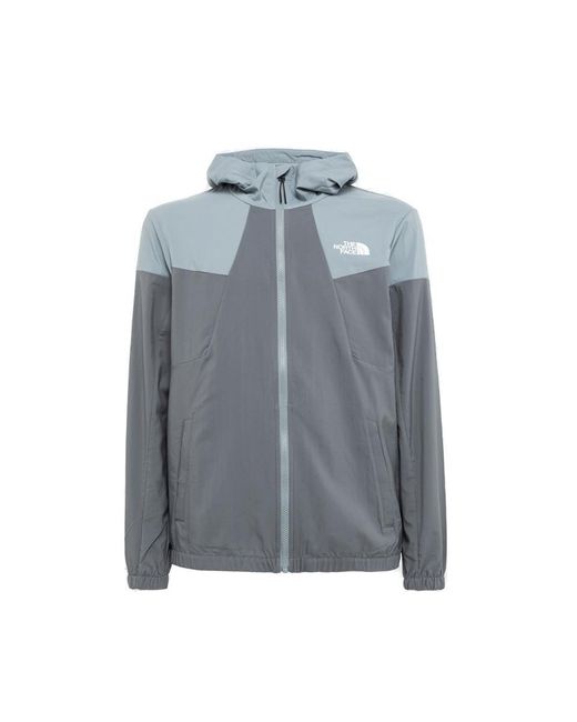 The North Face Gray Zip-up High Neck Jacket for men