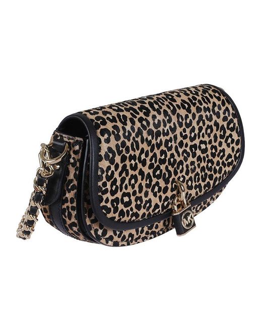 Michael kors leopard print clutch deals bag