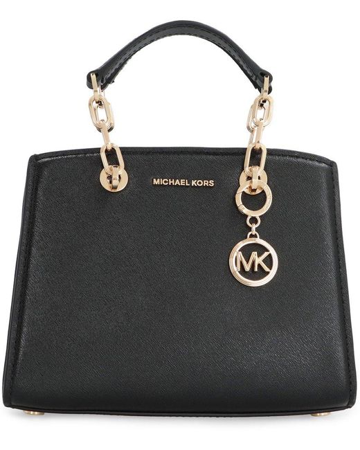 Michael Kors Black Logo- Lettering Mini Tote Bag