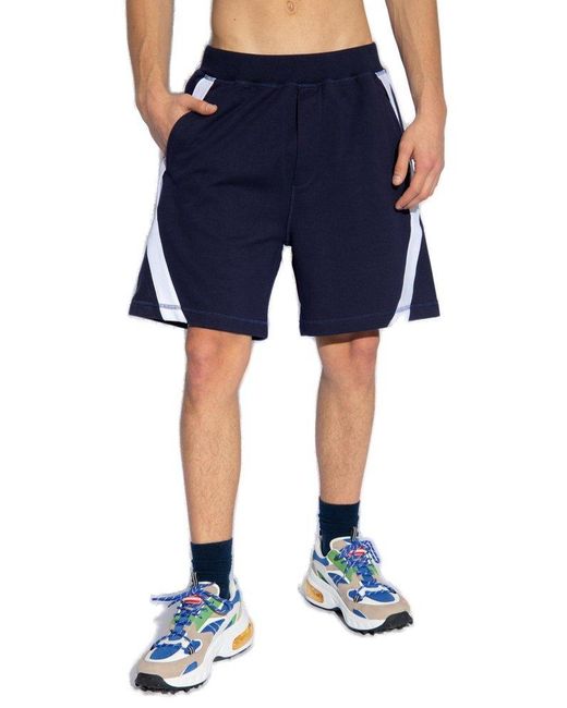 DSquared² Blue Cotton Shorts, for men