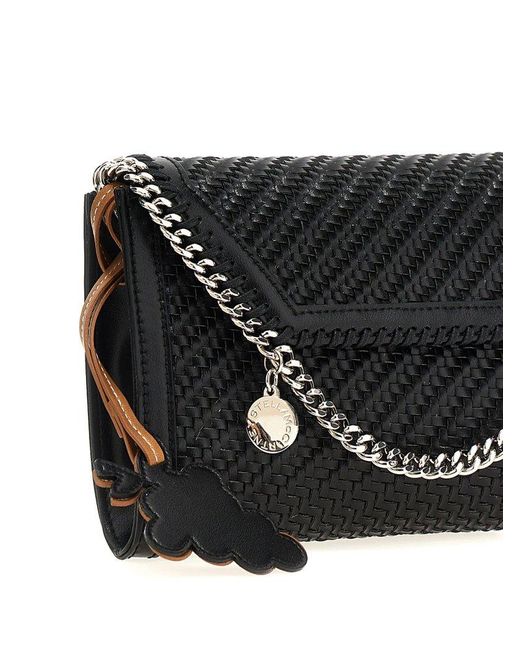 Stella McCartney Black 'Mini Falabella' Crossbody Bag