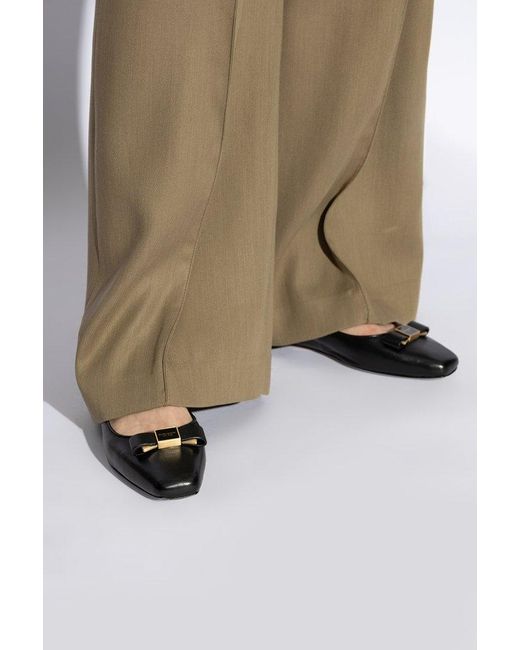 Kate Spade Black Bow Detail Ballet Flats