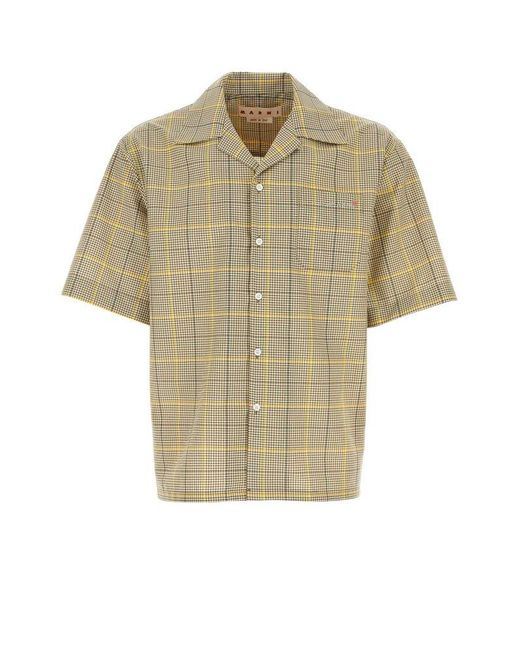 Marni Multicolor Embroidered Short-sleeved Shirt for men
