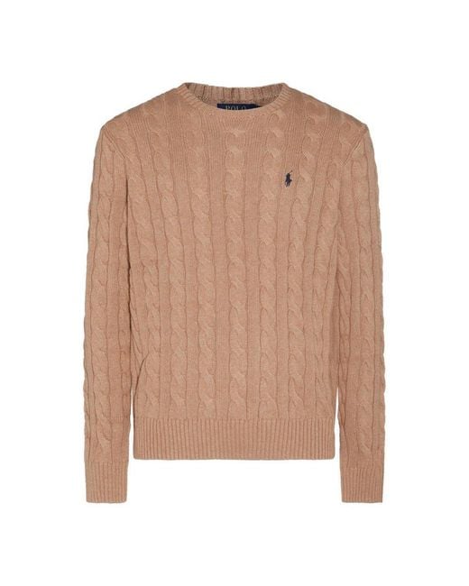 Polo Ralph Lauren Brown Cable-knit Jumper for men