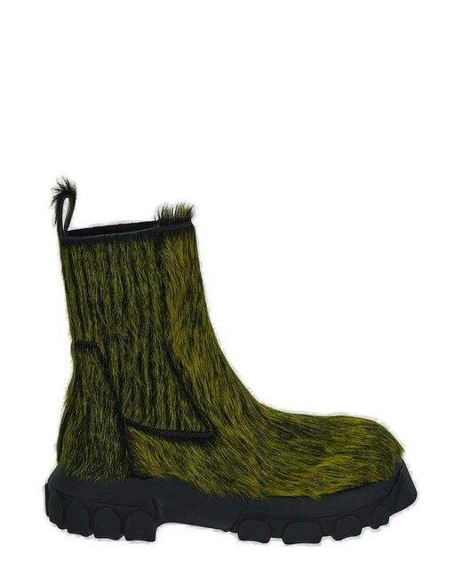 Rick Owens Green Beatle Bozo Tractor Boot for men