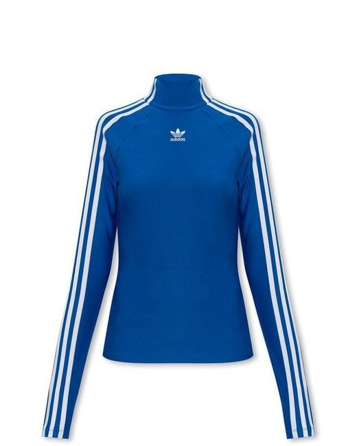 Adidas Originals Blue Top With Logo,