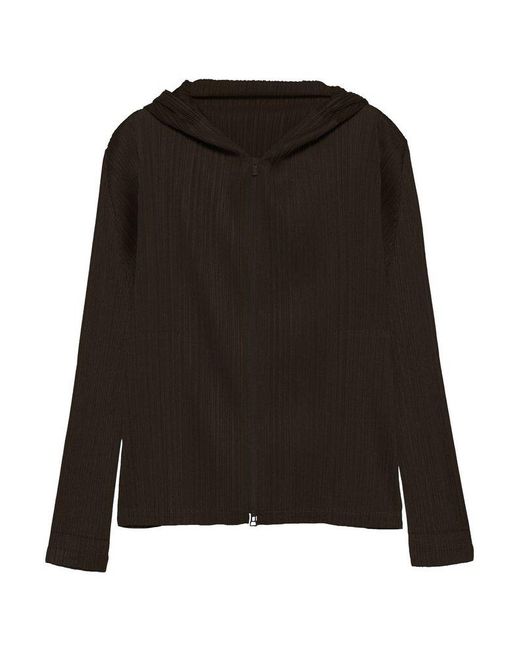 Pleats Please Issey Miyake Black Monthly Colors December Jacket
