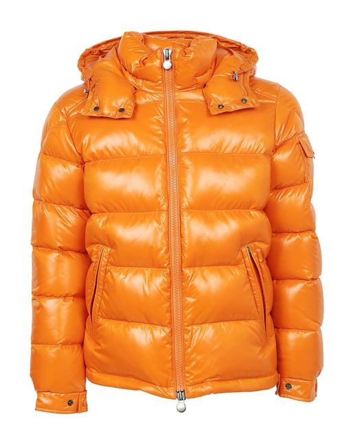 Moncler Orange Maya Down Jacket for men