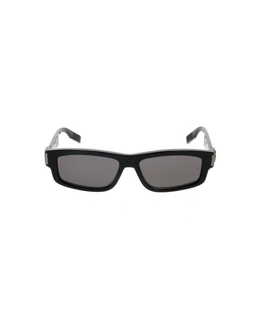 Dior Black Rectangular Frame Sunglasses for men