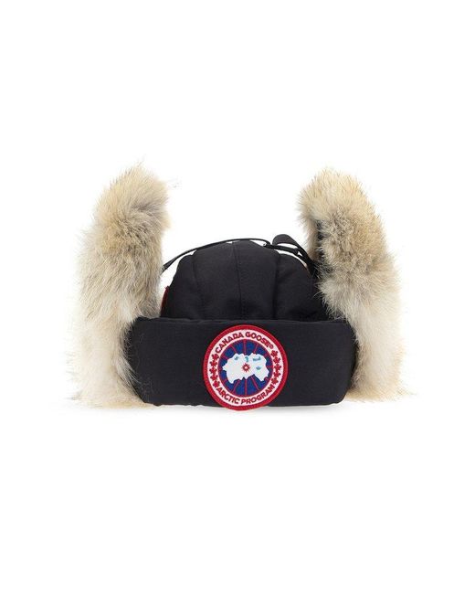 Canada Goose Logopatch Aviator Hat in Black Lyst