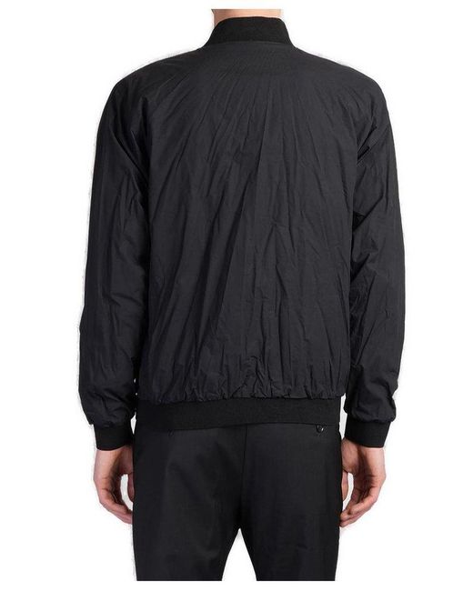Barena Black Blus Zipped Bomber Jacket for men