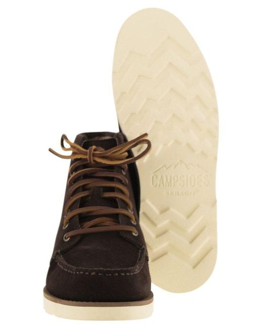 Sebago Brown Tala Lace-Up Boots for men