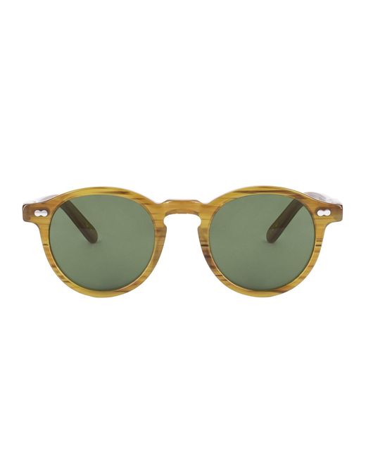Moscot Brown Miltzen Round Frame Sunglasses