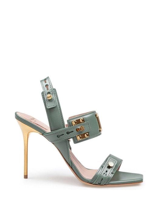 サンダル・ミュール BALMAIN 'B-Buzz' sandals B-Buzz Leather Sandals - Women | BALMAIN