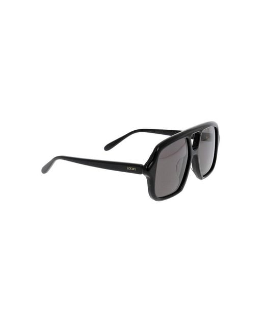 Loewe Black Aviator Frame Sunglasses