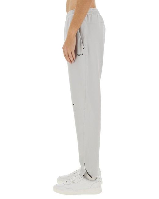 Boss Gray Active Tracksuit Bottoms for men