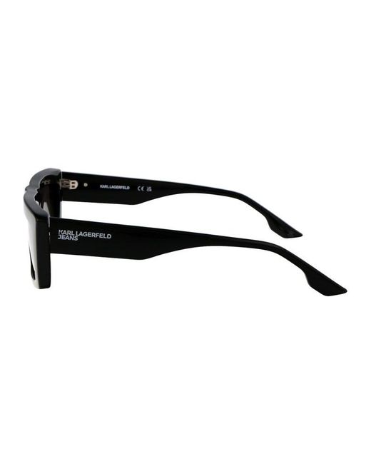 Karl Lagerfeld Black Rectangular Frame Sunglasses