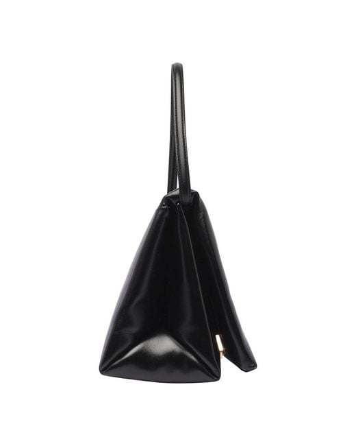 Marni Black Triangle Foldover Shoulder Bag