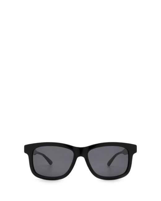 Gucci Black Web-stripe D-frame Sunglasses for men