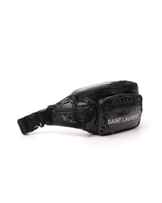 Saint Laurent Black Nuxx Zip-up Belt Bag for men