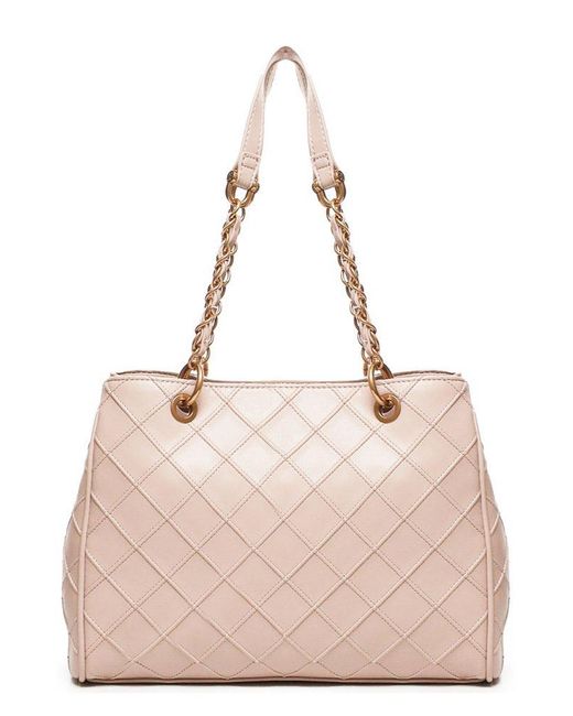 V73 Natural Edith Top Handle Bag