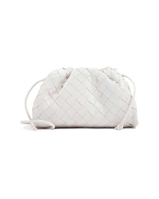 Bottega Veneta White The Mini Pouch Bag