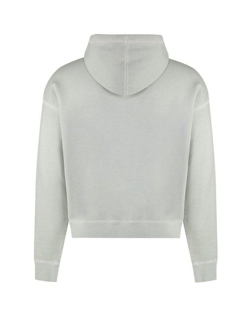 DSquared² Gray Cotton Hoodie for men