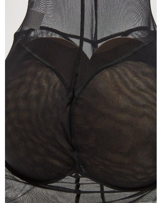 Jean Paul Gaultier Black X Shayne Oliver Sheer Short Dress