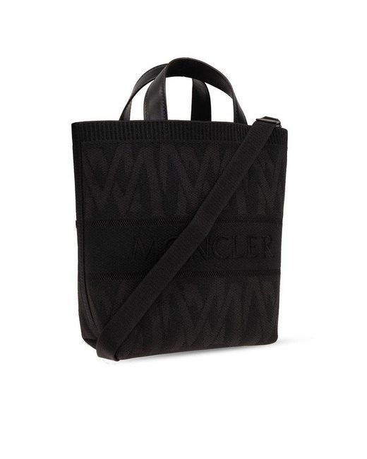 Moncler Black Mini Knit Tote Bag Bags