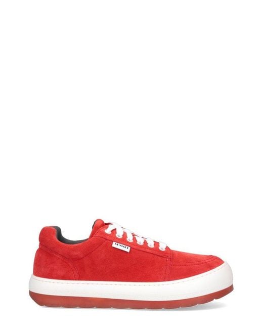 Sunnei Red Dreamy Low-top Sneakers for men