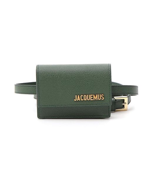 Jacquemus Green Logo Plaque Belt Bag