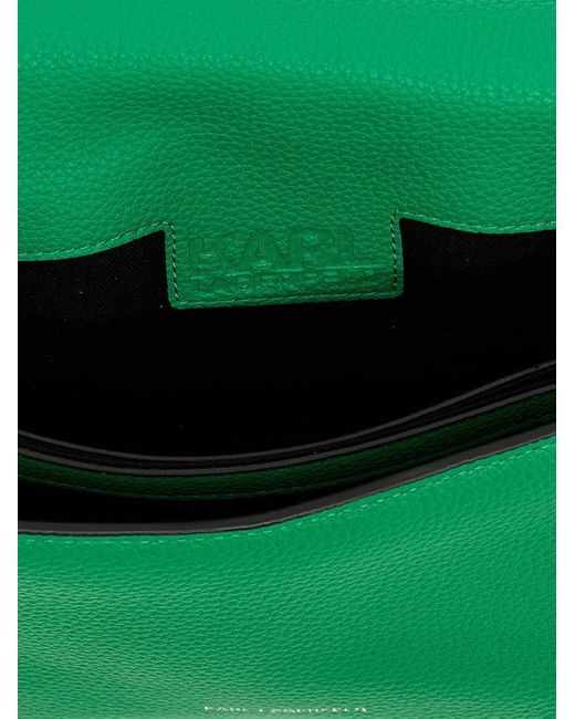 Karl Lagerfeld Green K/seven Small Grainy-leather Crossbody Bag